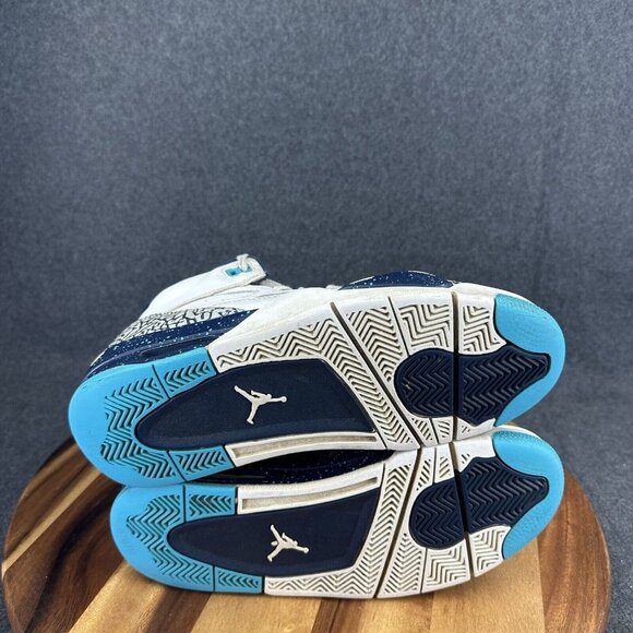 Nike Air Jordan Son Of Mars Low 'Hornets' Mens Size 8.5 White Midnight Navy - Picture 14 of 15